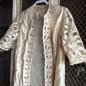 Vintage silk cardigan size S